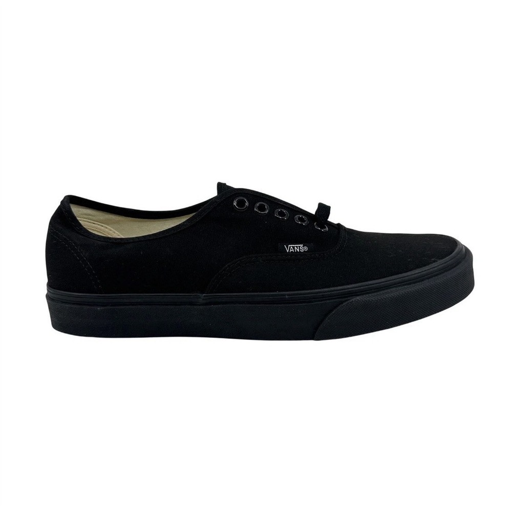 VANS Authentic Triple Black Mens Athletic Sneaker Size men's 6.5 Women's 8